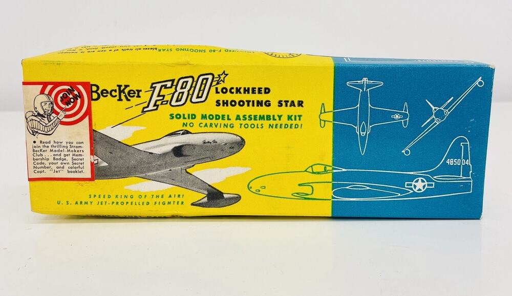 Strombecker Lockheed F-80 Shooting Star 1:72 Balsa Wood Model Kit C-32 New